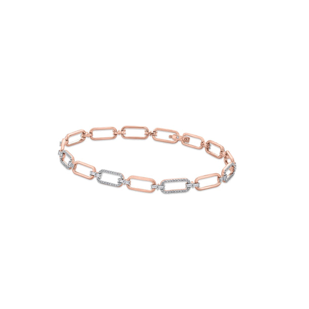 Cuban Modern Link Spark Bracelet - Zen Diamond India
