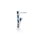 Toren Midnight Sapphire Hoops - Zen Diamond India
