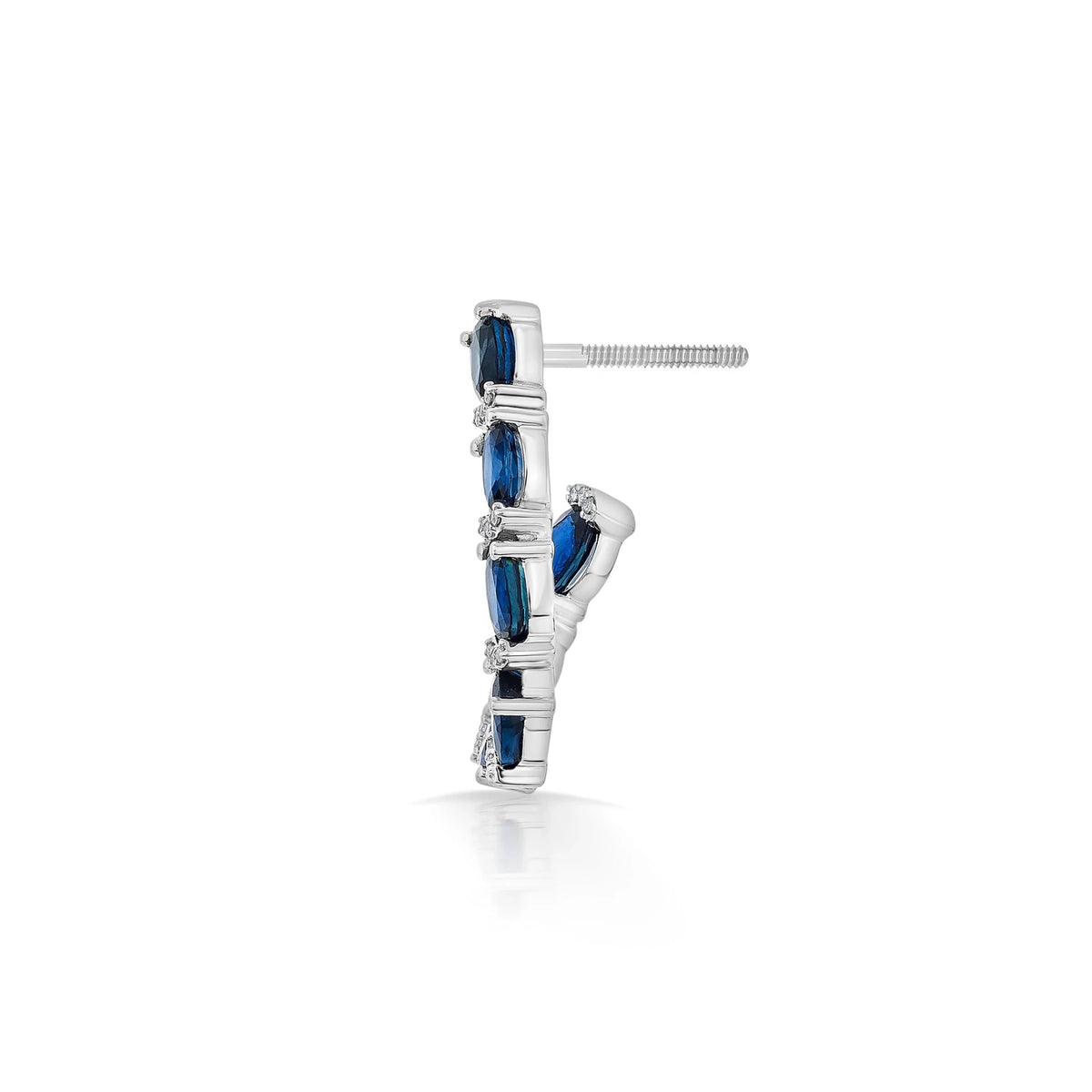Toren Midnight Sapphire Hoops - Zen Diamond India