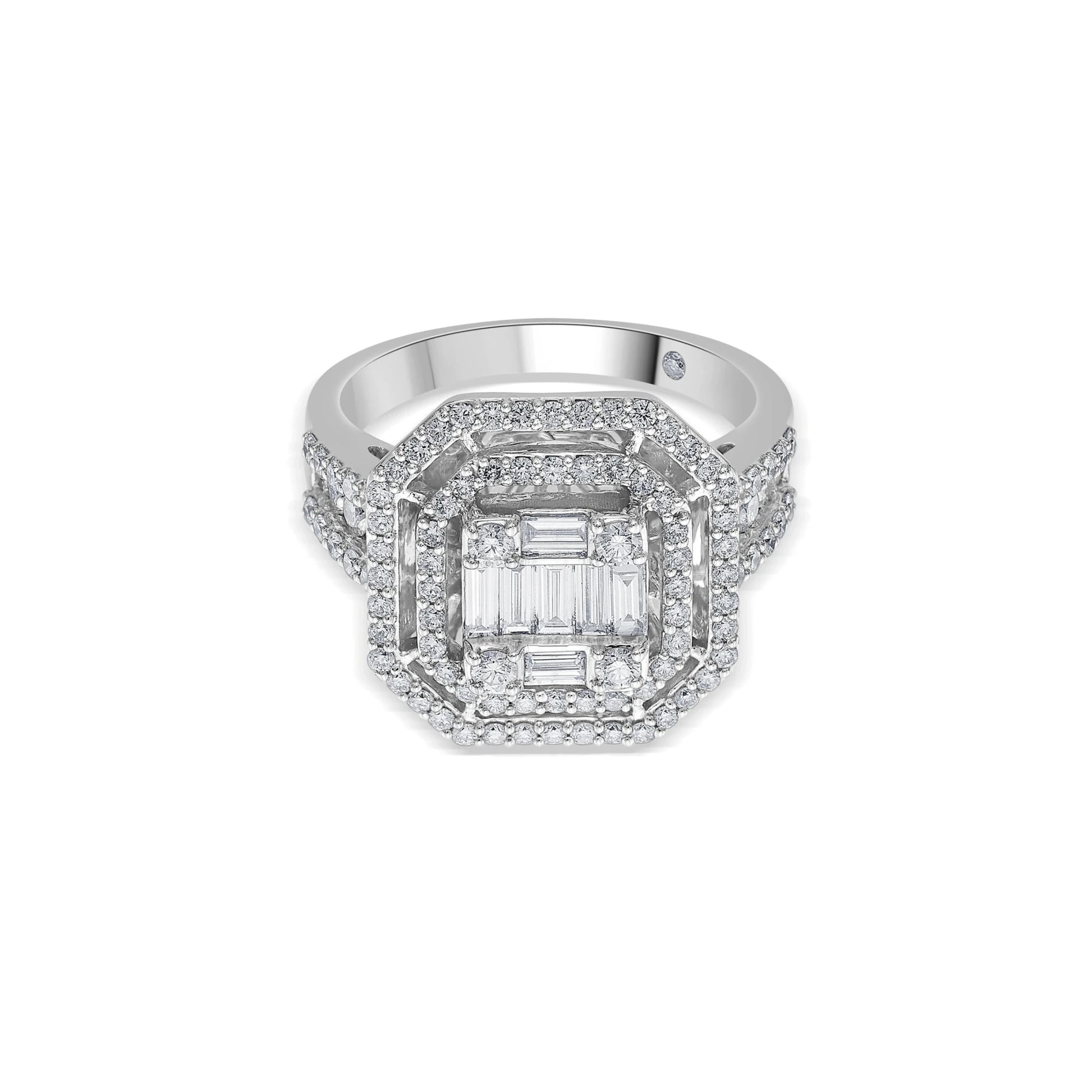 Enchante Radiant Octa Halo Ring - Zen Diamond India