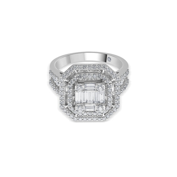 Enchante Radiant Octa Halo Ring - Zen Diamond India