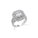 Enchante Radiant Octa Halo Ring - Zen Diamond India