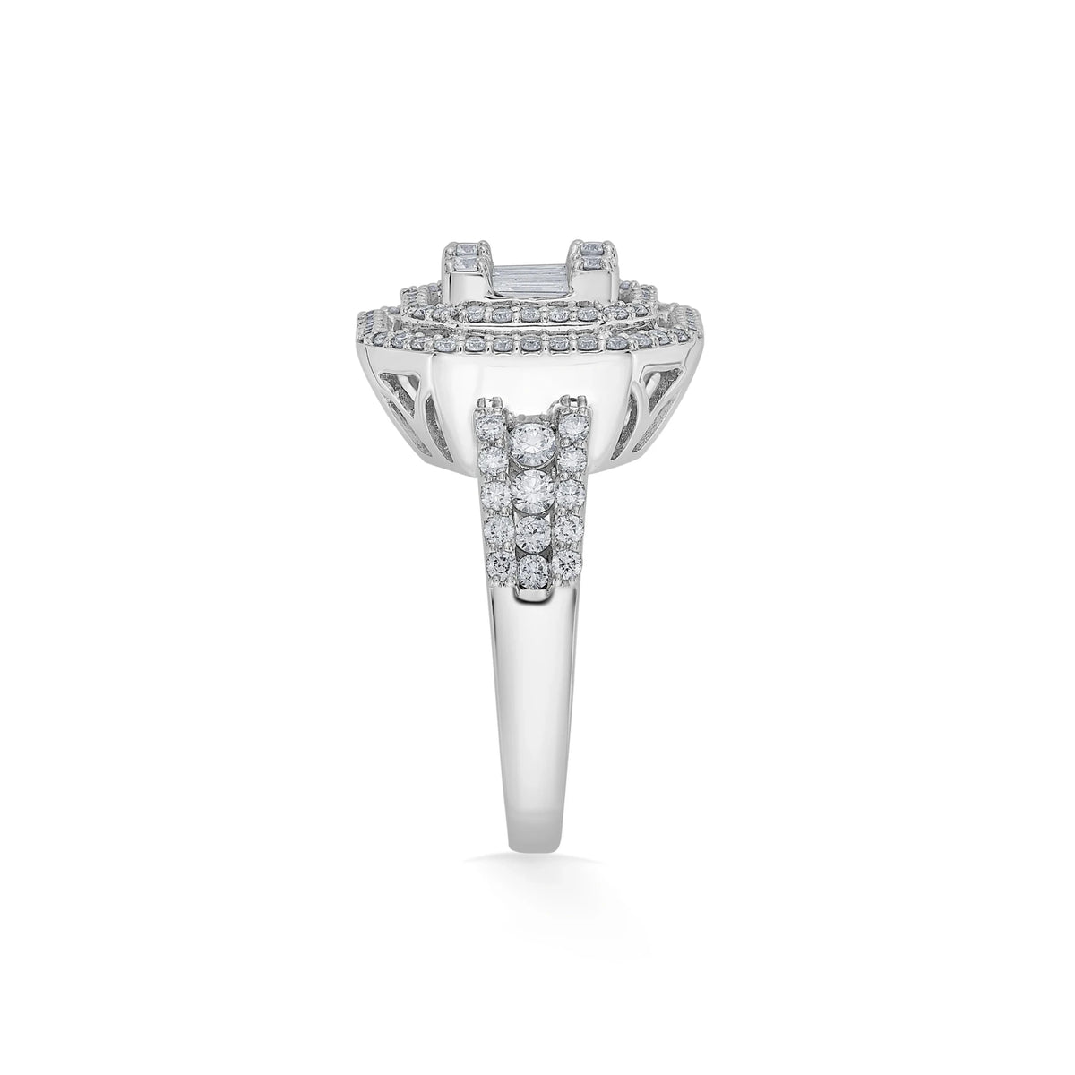 Enchante Radiant Octa Halo Ring - Zen Diamond India