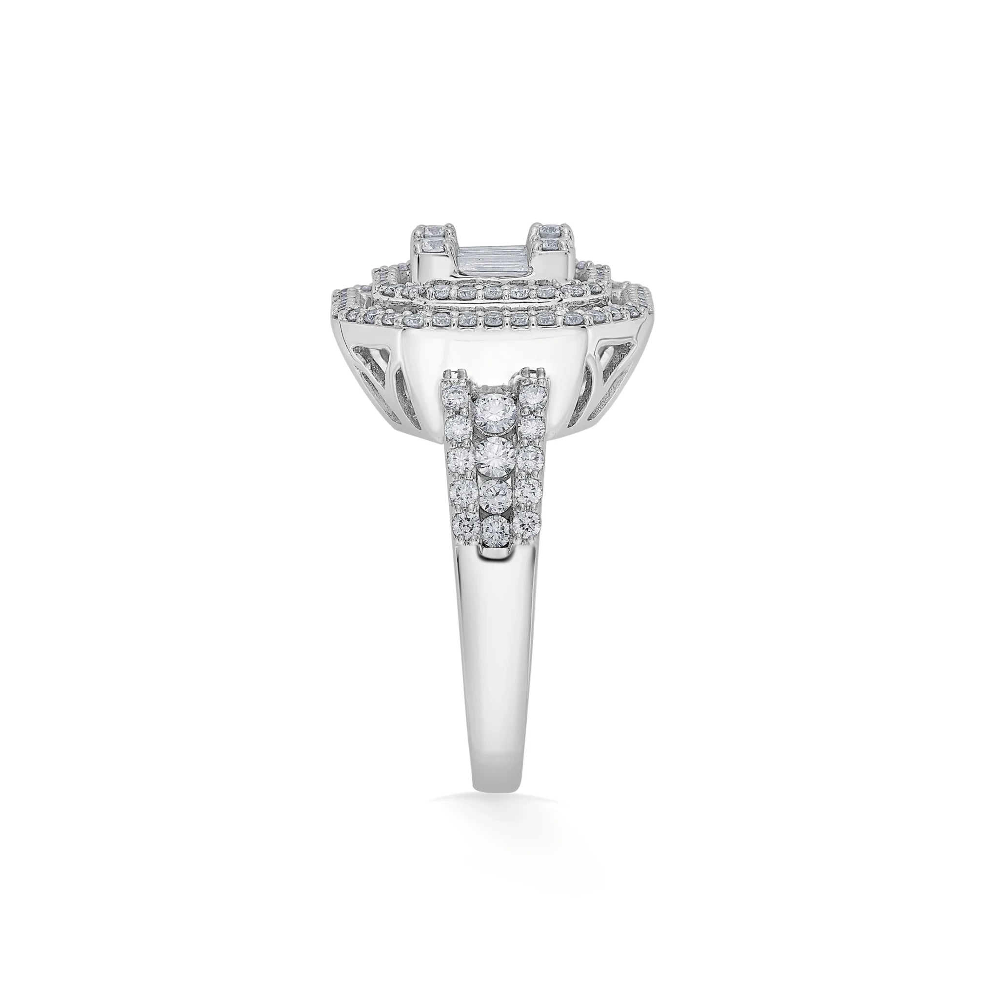 Enchante Radiant Octa Halo Ring - Zen Diamond India