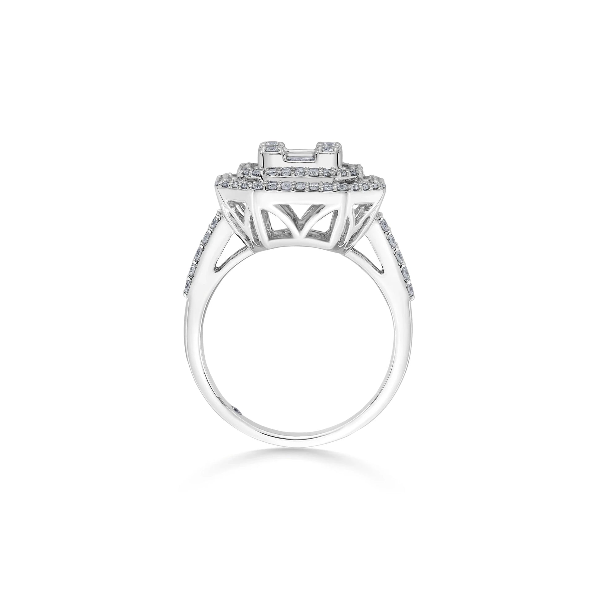 Enchante Radiant Octa Halo Ring - Zen Diamond India