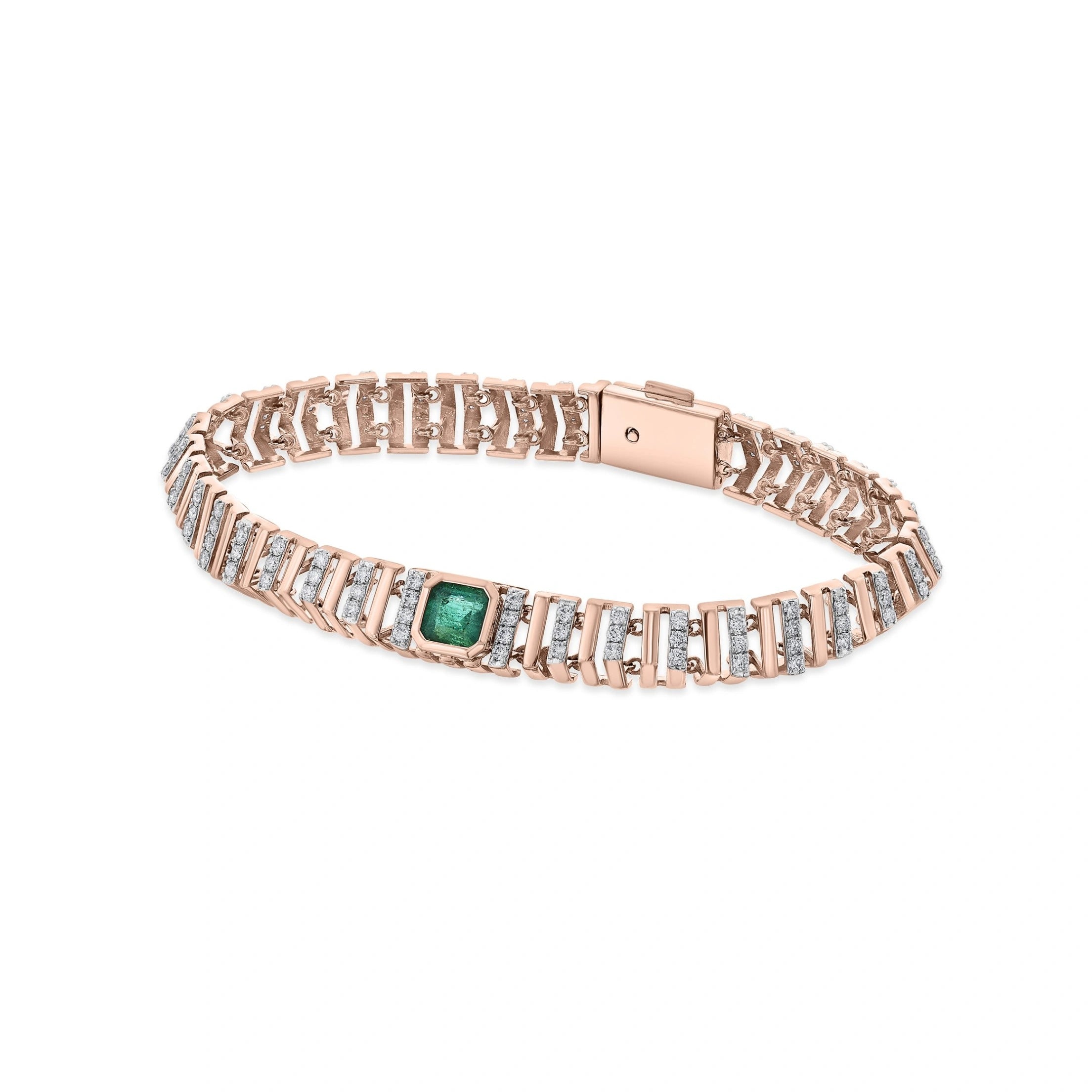 Tryst Emerald Eclipse Bracelet - Zen Diamond India