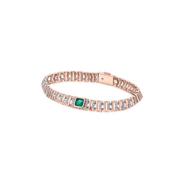 Tryst Emerald Eclipse Bracelet - Zen Diamond India