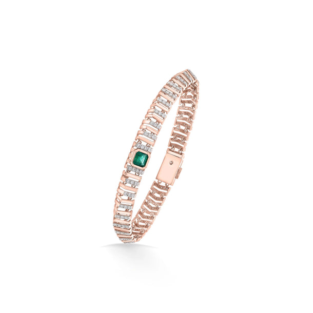 Tryst Emerald Eclipse Bracelet - Zen Diamond India