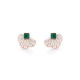 Tryst Emerald Gatsby Earrings - Zen Diamond India