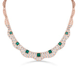 Tryst Emerald Elegance Radiant Collar - Zen Diamond India