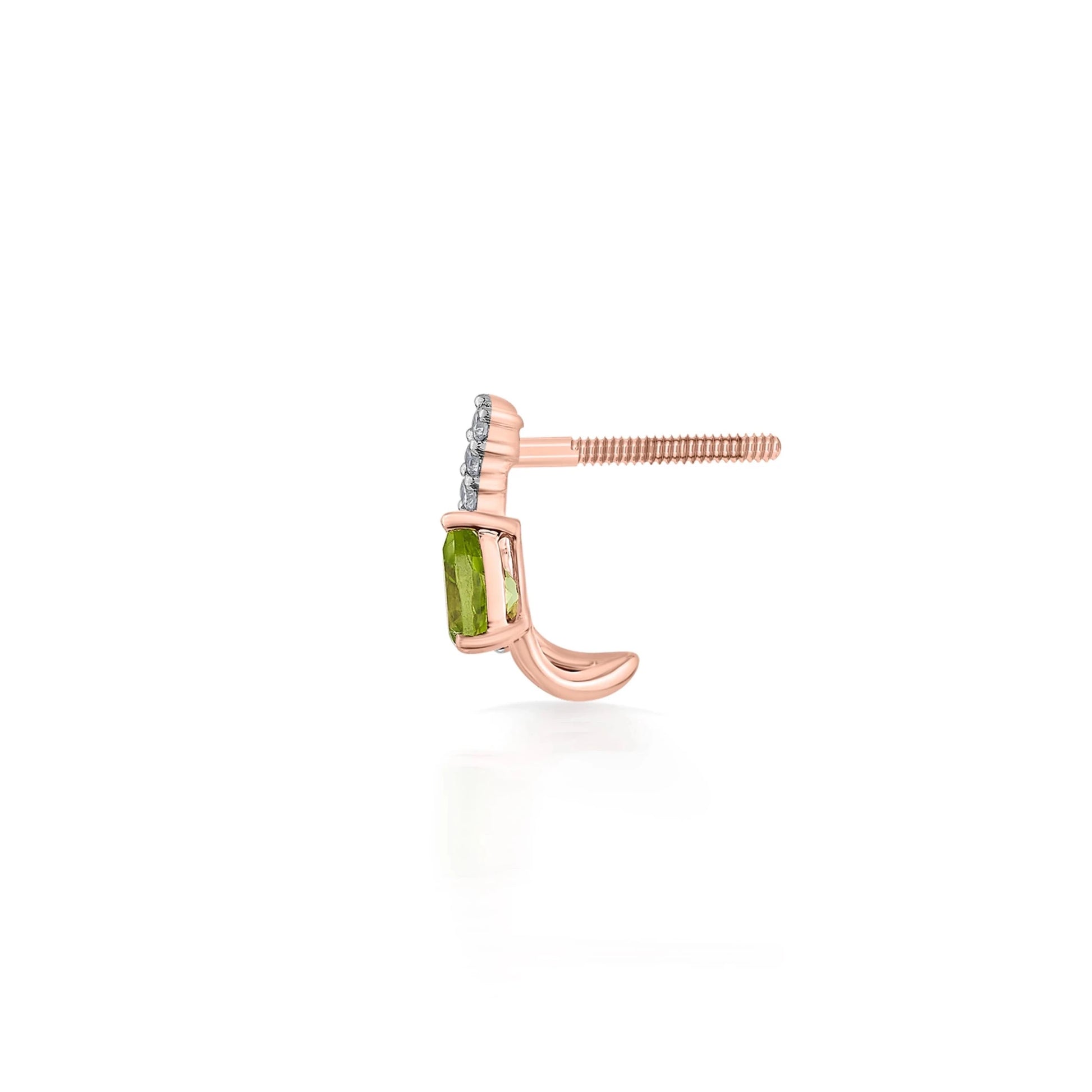 Color Pop Peridot Teardrop Spark Earrings - Zen Diamond India