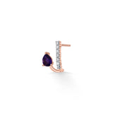 Color Pop Amethyst Drop Radiance Earrings - Zen Diamond India