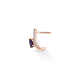 Color Pop Amethyst Drop Radiance Earrings - Zen Diamond India
