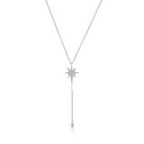 Quirky Celestial Starburst Drop Pendant - Zen Diamond India