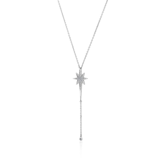 Quirky Celestial Starburst Drop Pendant - Zen Diamond India