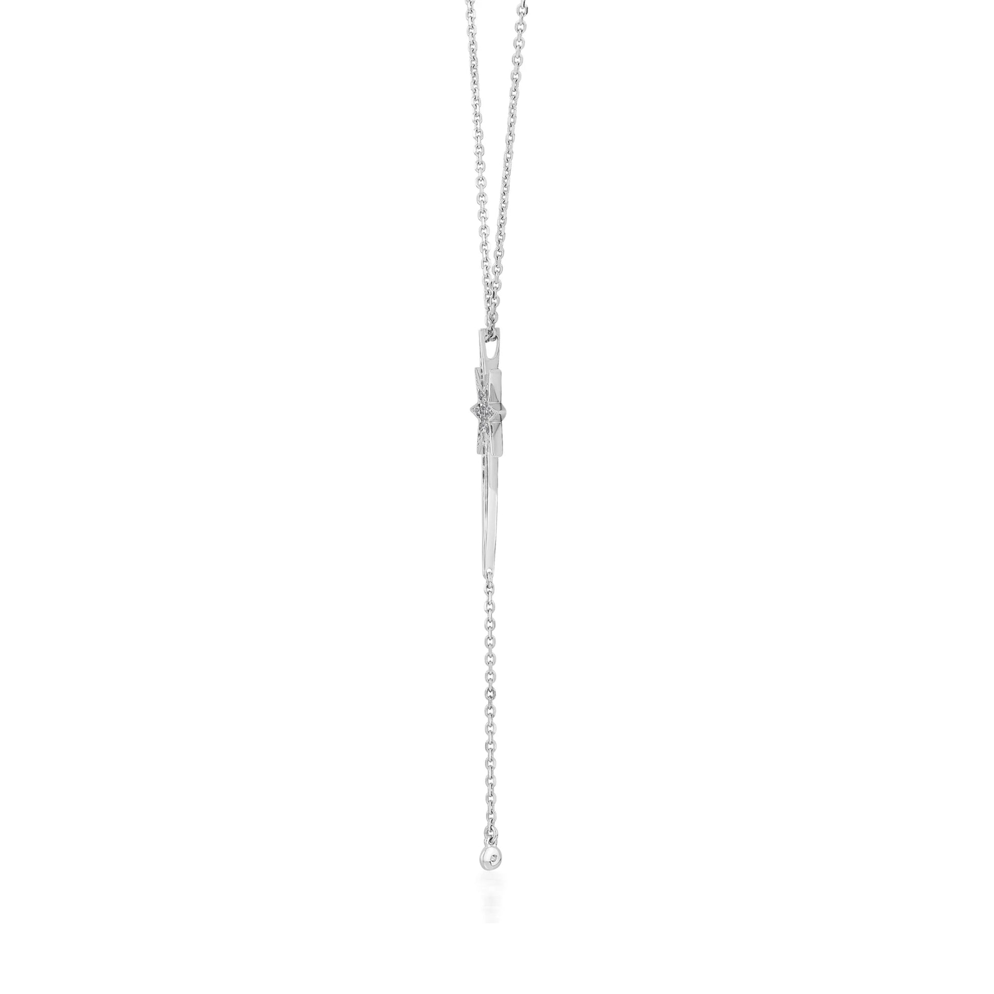 Quirky Celestial Starburst Drop Pendant - Zen Diamond India