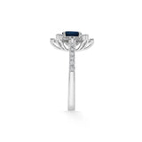 Toren Midnight Sapphire Bloom Ring - Zen Diamond India