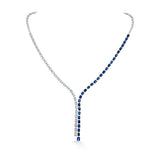 Tryst Midnight Curve Symphony Necklace - Zen Diamond India