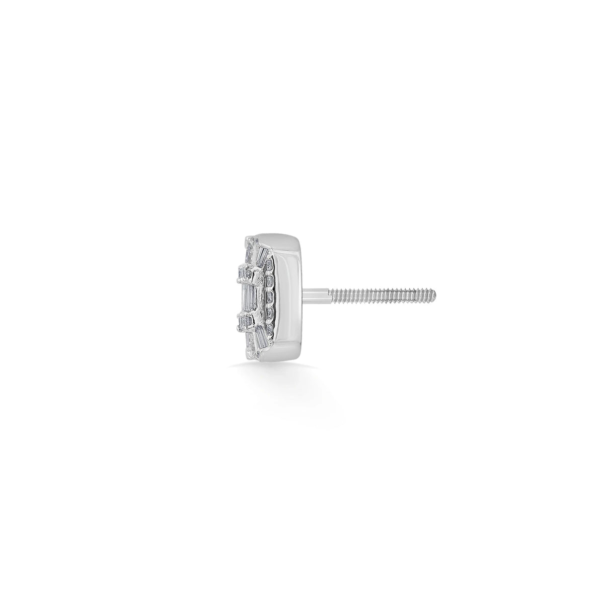 Classic Regal Square Spark Diamond Earrings - Zen Diamond India