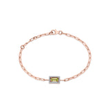 Color Pop Olive Spark Frame Bracelet - Zen Diamond India
