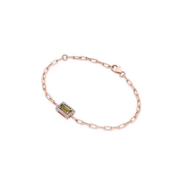 Color Pop Olive Spark Frame Bracelet - Zen Diamond India