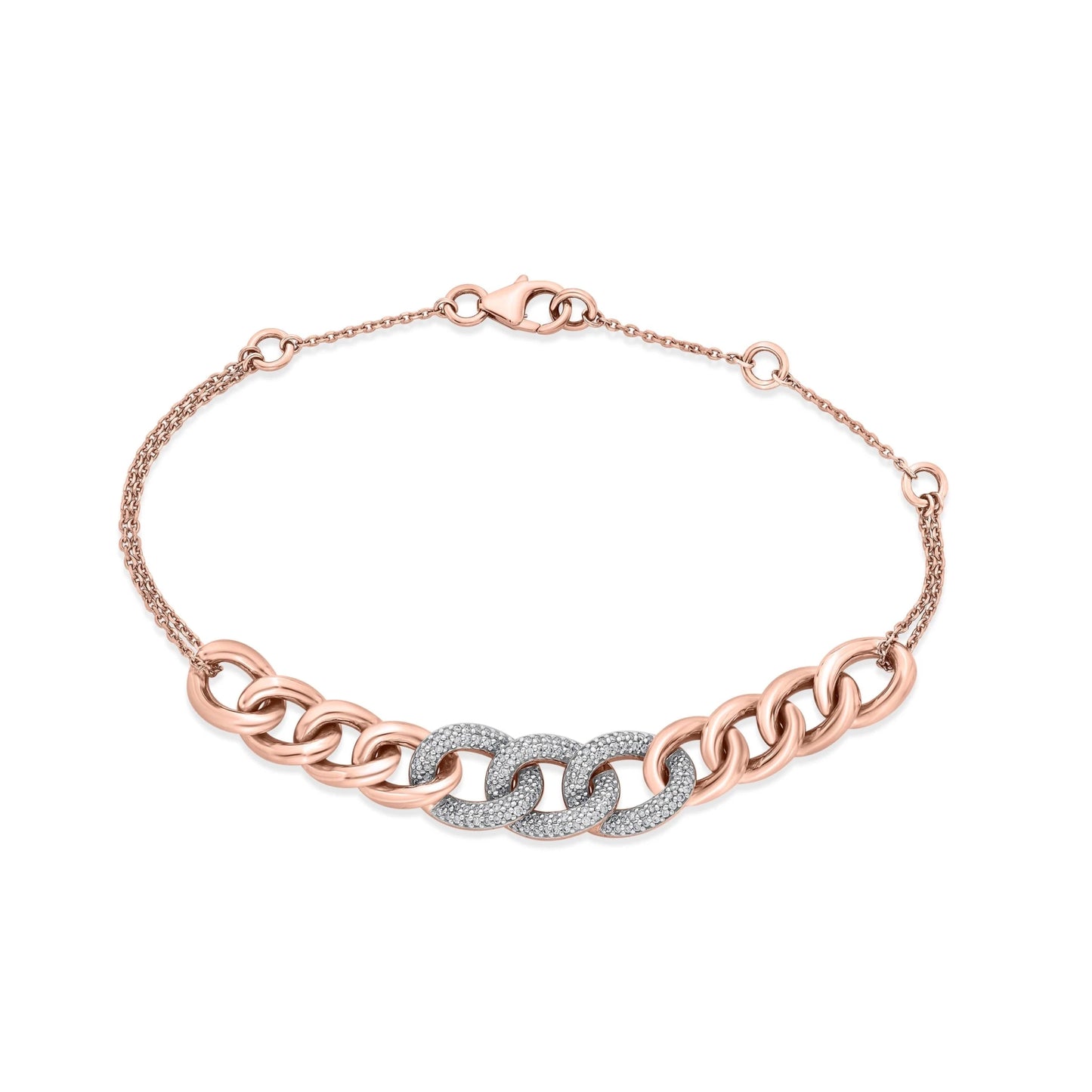 Cuban Triple Link Spark Bracelet - Zen Diamond India