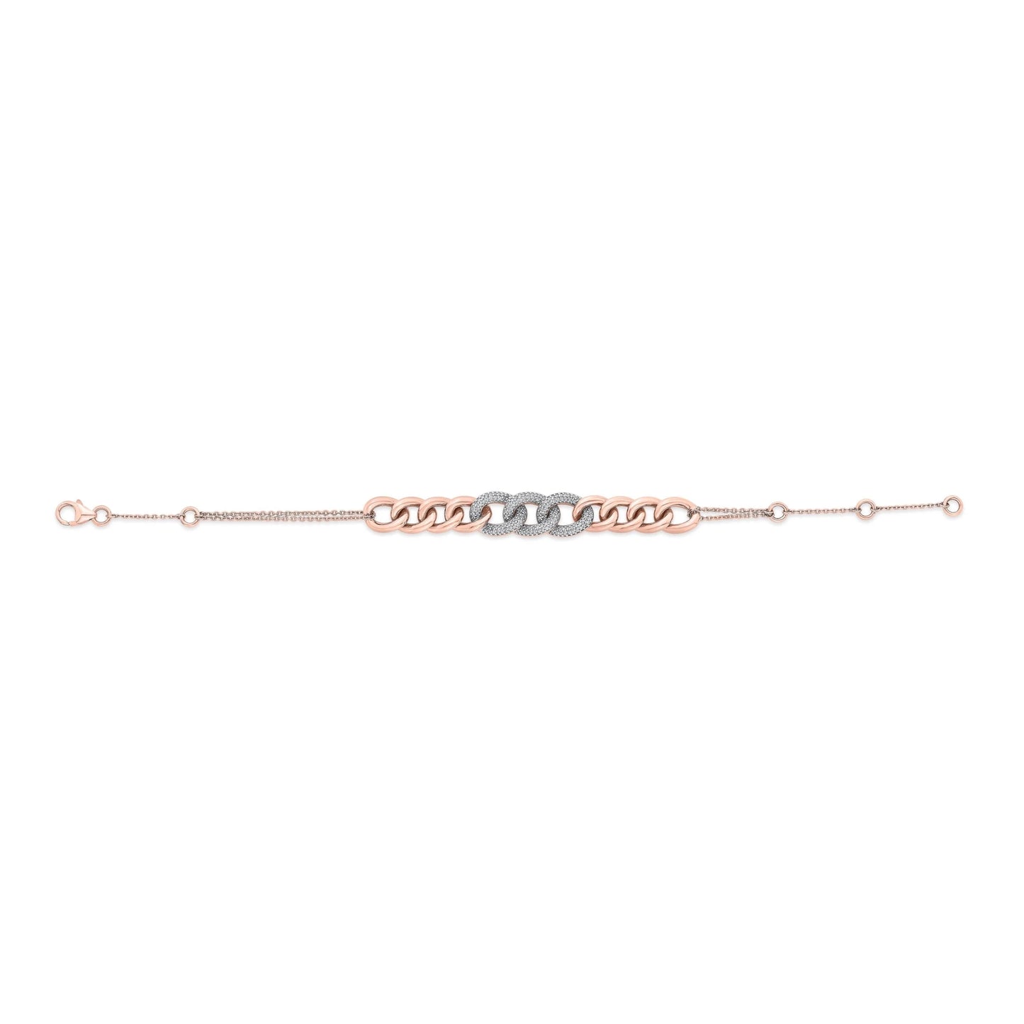 Cuban Triple Link Spark Bracelet - Zen Diamond India