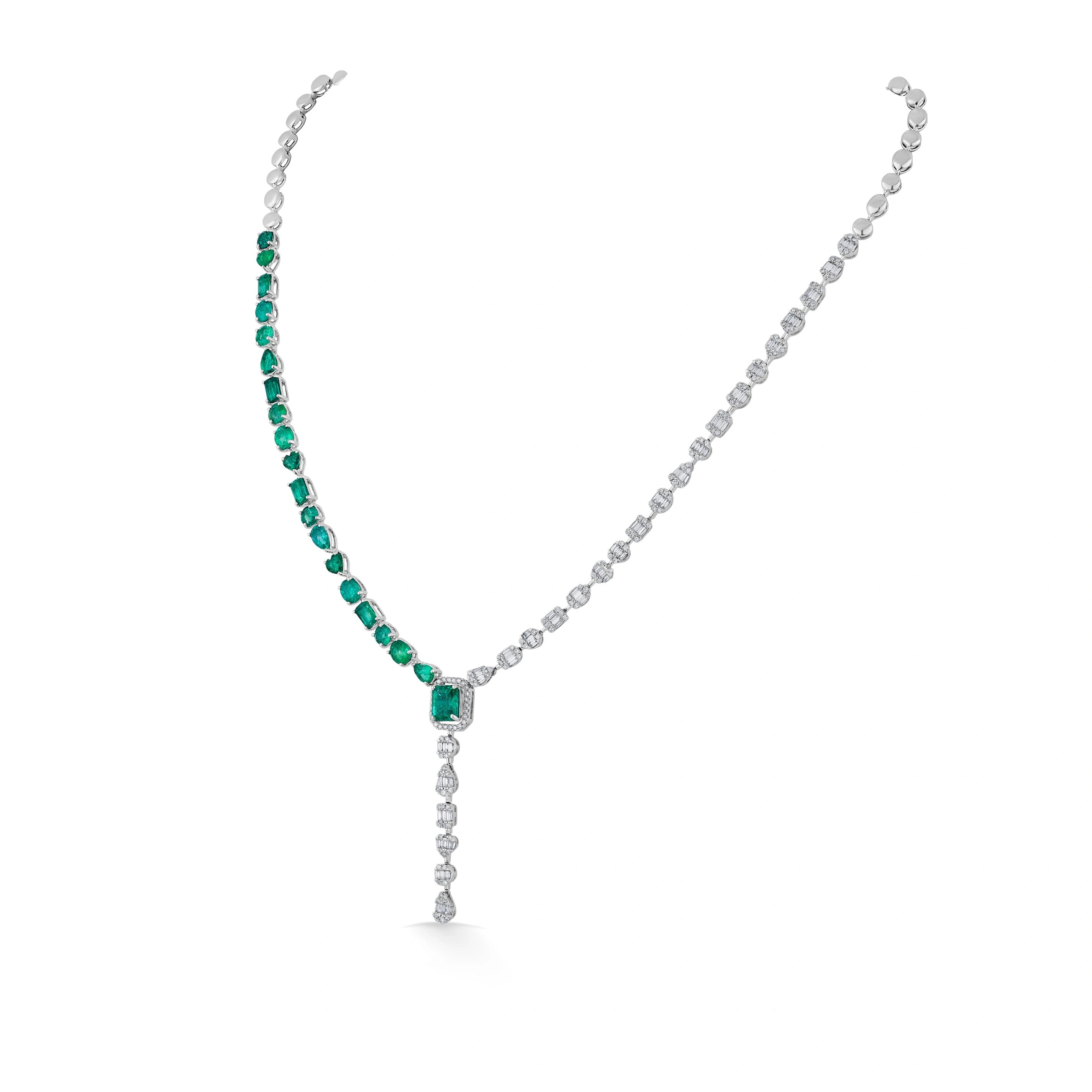Tryst Royal Cascade Allure Necklace - Zen Diamond India
