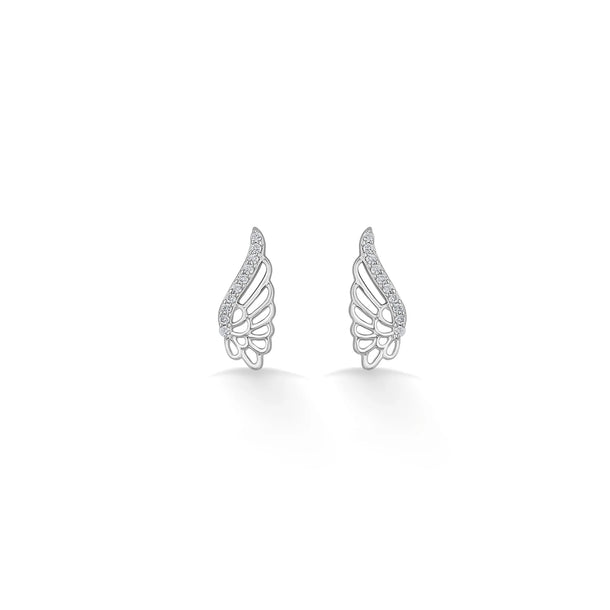 Quirky Celestial Wing Earrings - Zen Diamond India