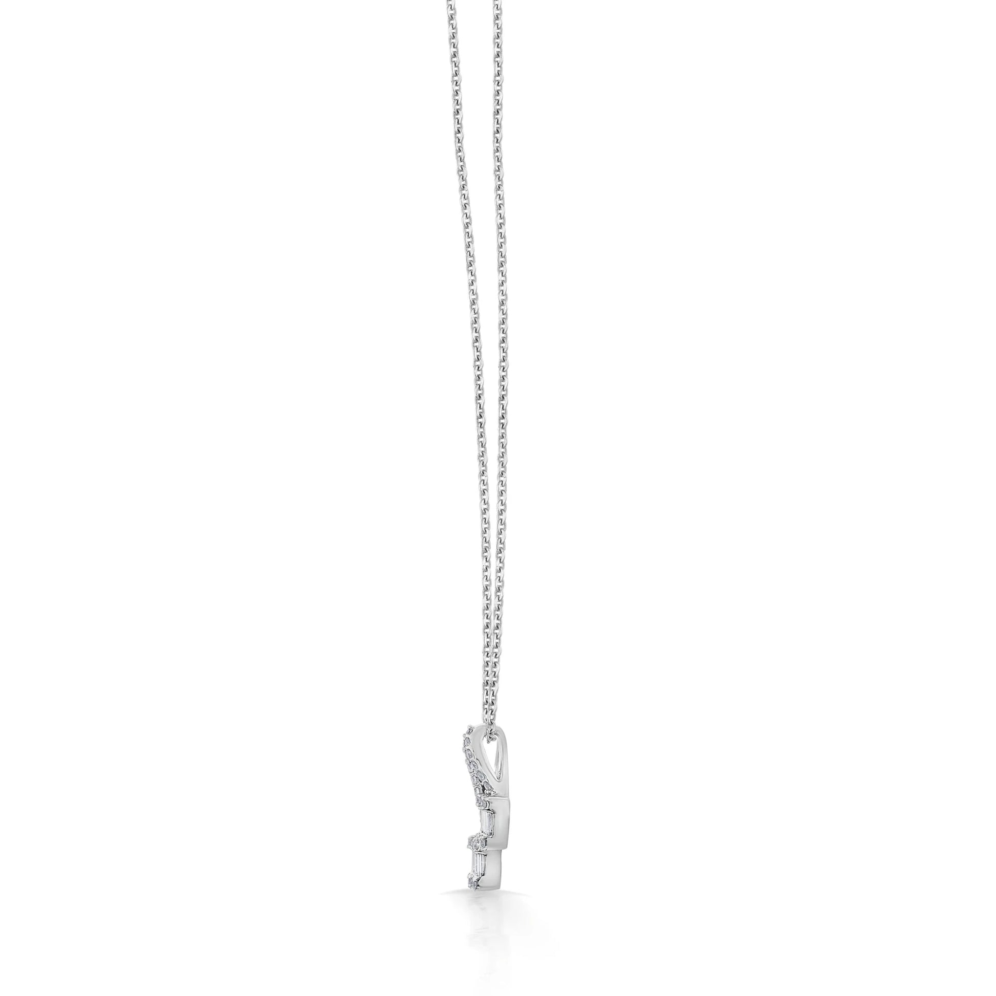 Classic Twin Gleam Drop Pendant - Zen Diamond India