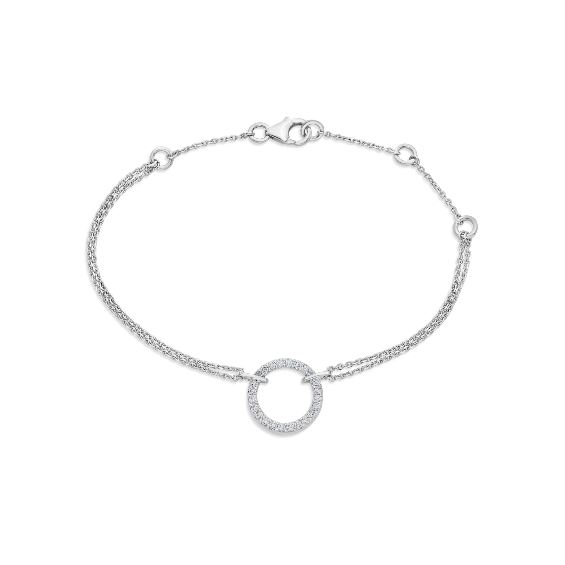 Sassy Halo Spark Bracelet - Zen Diamond India