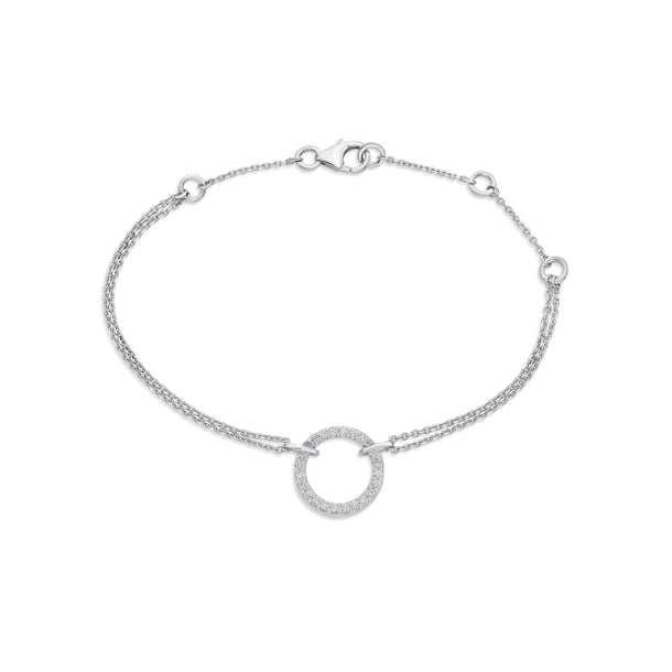 Sassy Halo Spark Bracelet - Zen Diamond India