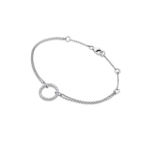 Sassy Halo Spark Bracelet - Zen Diamond India