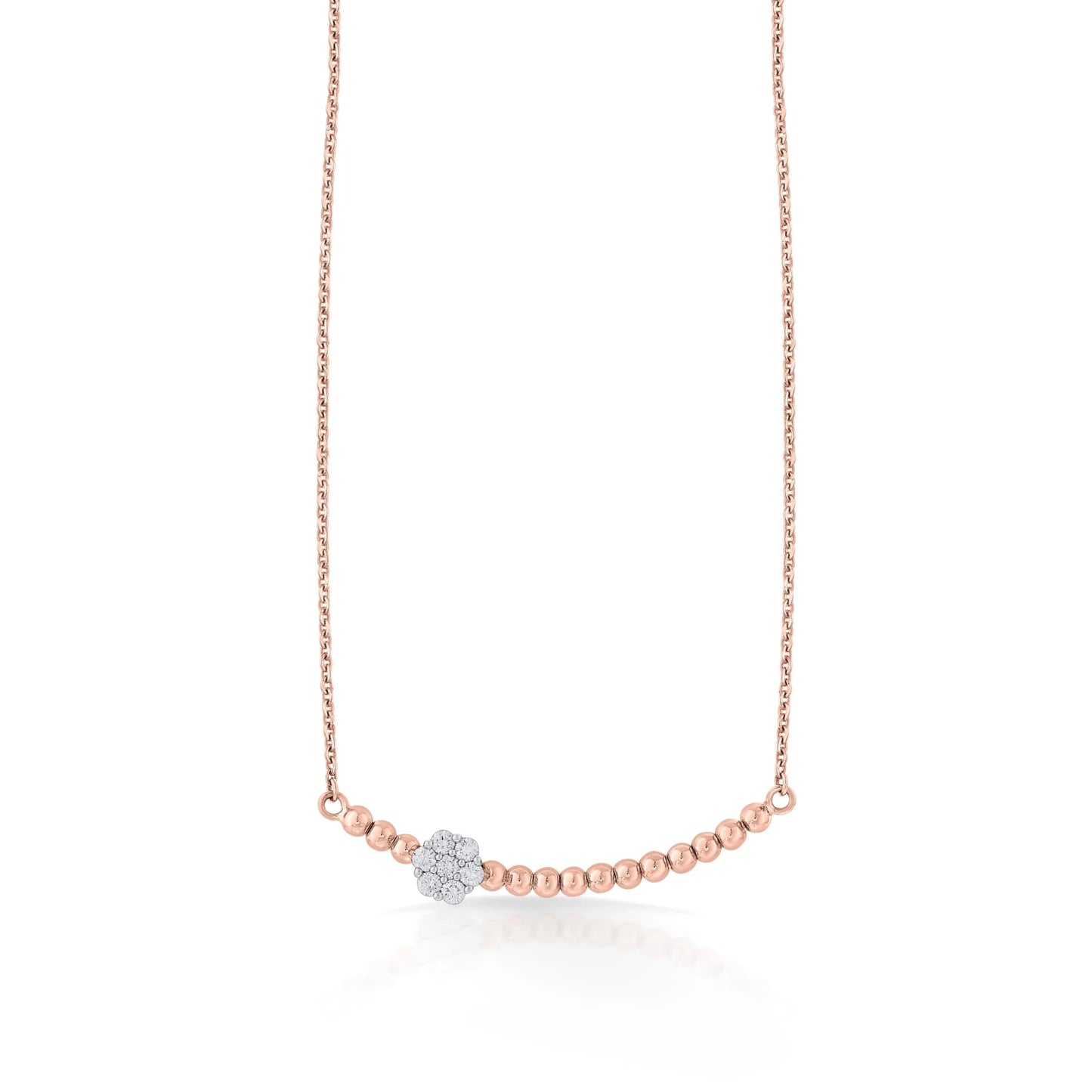 Deck Up Floral Bead Bloom Pendant - Zen Diamond India