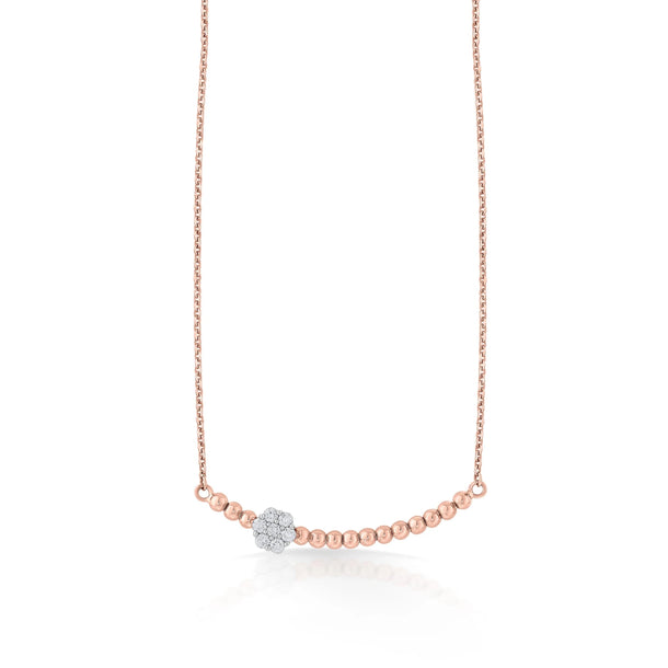 Deck Up Floral Bead Bloom Pendant - Zen Diamond India