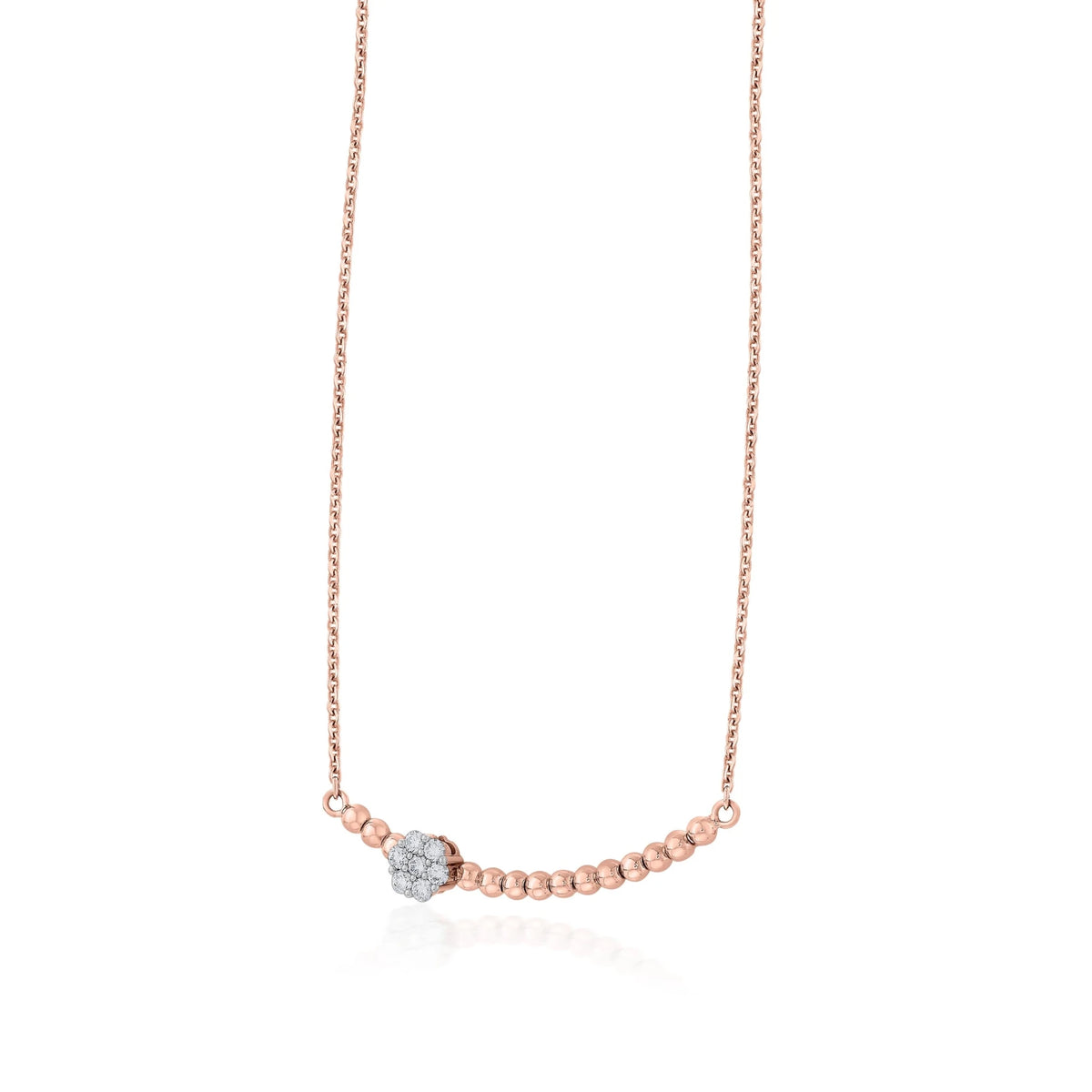 Deck Up Floral Bead Bloom Pendant - Zen Diamond India