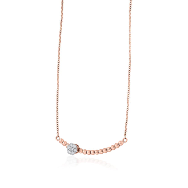 Deck Up Floral Bead Bloom Pendant - Zen Diamond India