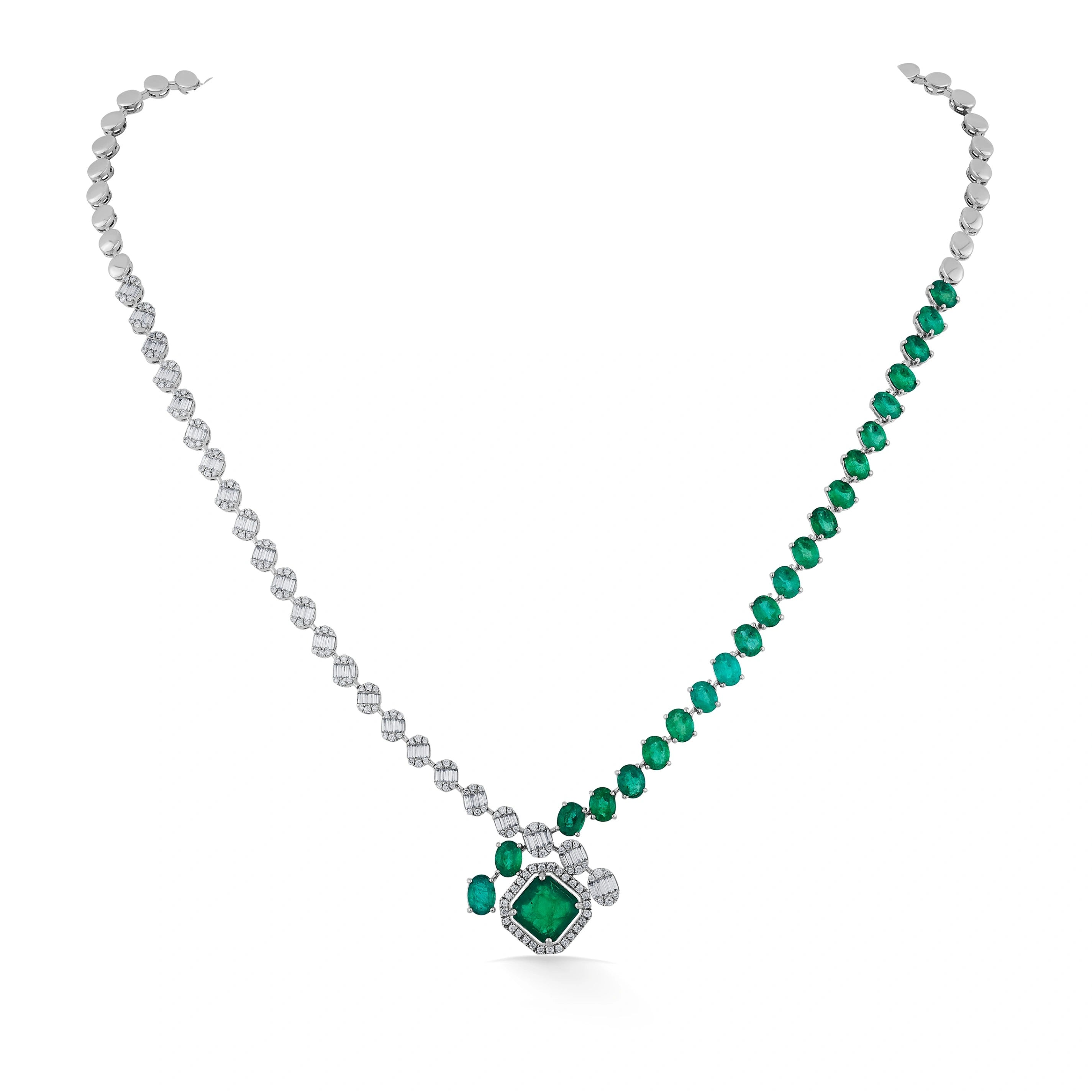 Tryst Verdant Luxe Harmony Necklace - Zen Diamond India