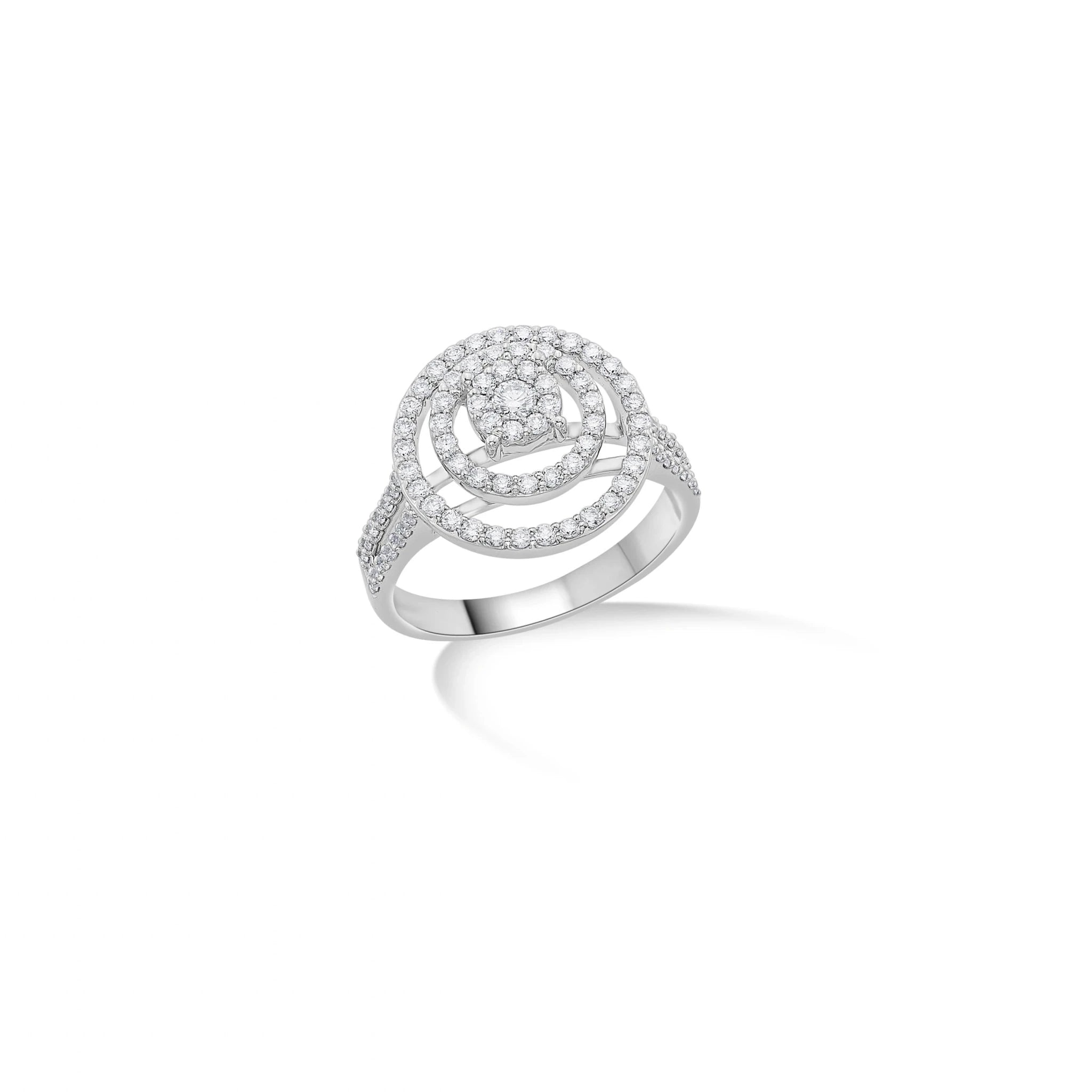 Sassy Radiant Orbit Ring - Zen Diamond India