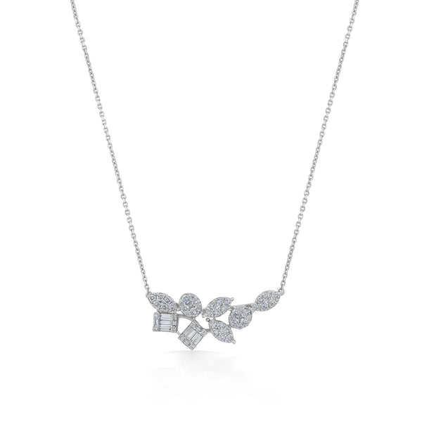 Classic Sparkling Vine Diamond Necklace - Zen Diamond India