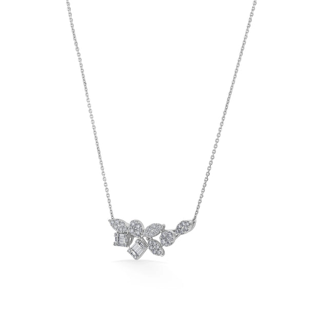 Classic Sparkling Vine Diamond Necklace - Zen Diamond India