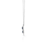 Toren Twin Teardrop Sapphire Glide Pendant - Zen Diamond India