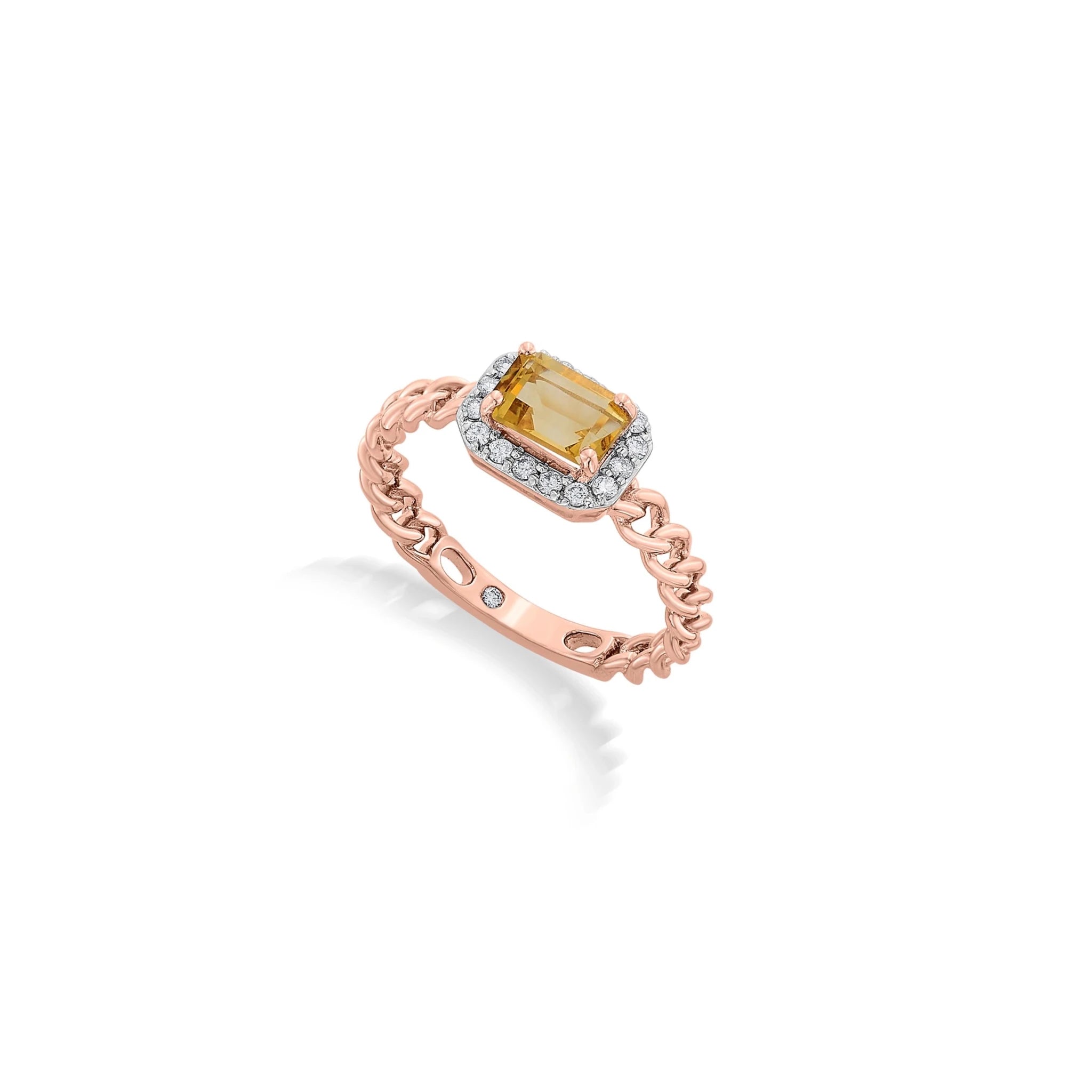 Color Pop Elegant Halo Accent Ring - Zen Diamond India