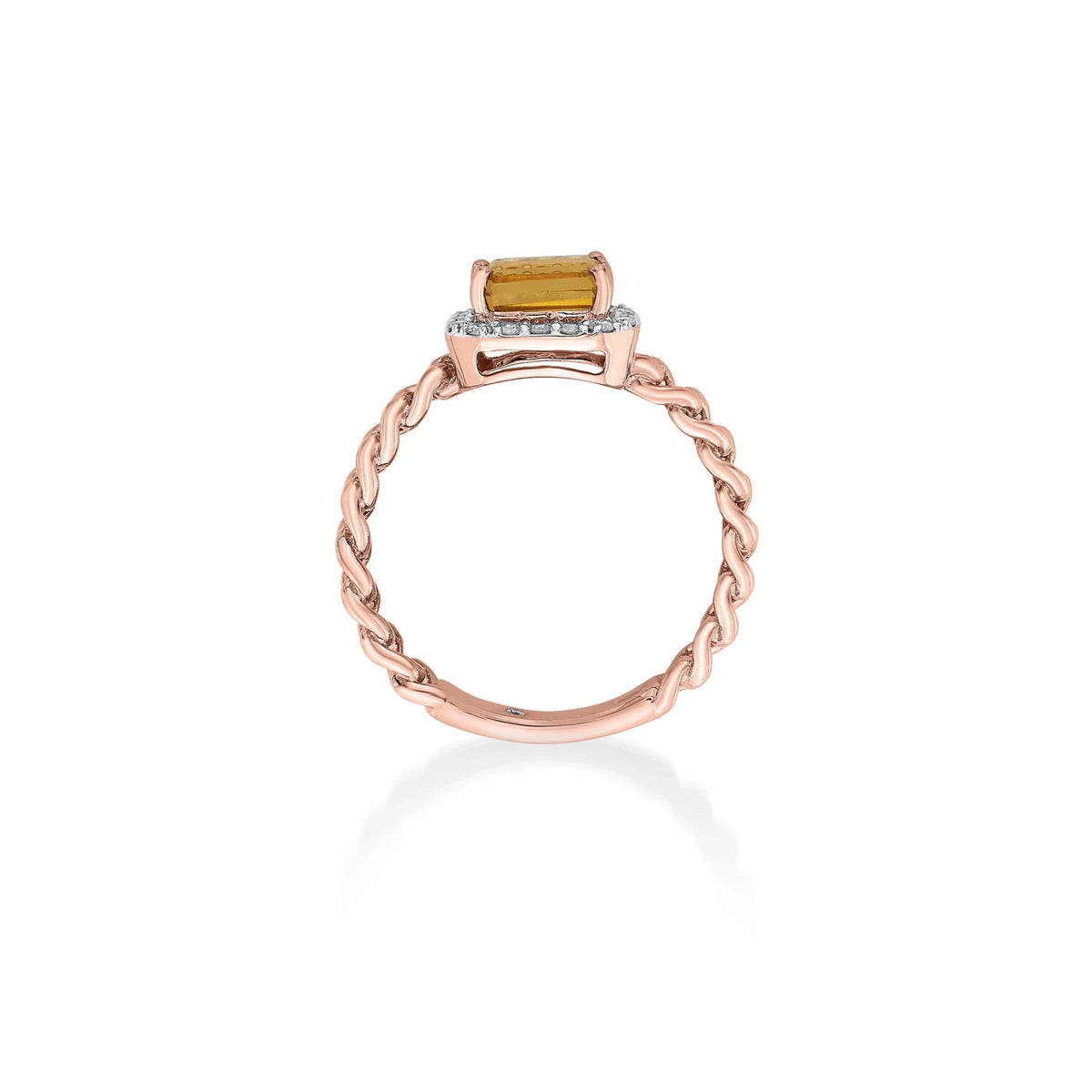 Color Pop Elegant Halo Accent Ring - Zen Diamond India