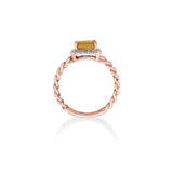Color Pop Elegant Halo Accent Ring - Zen Diamond India