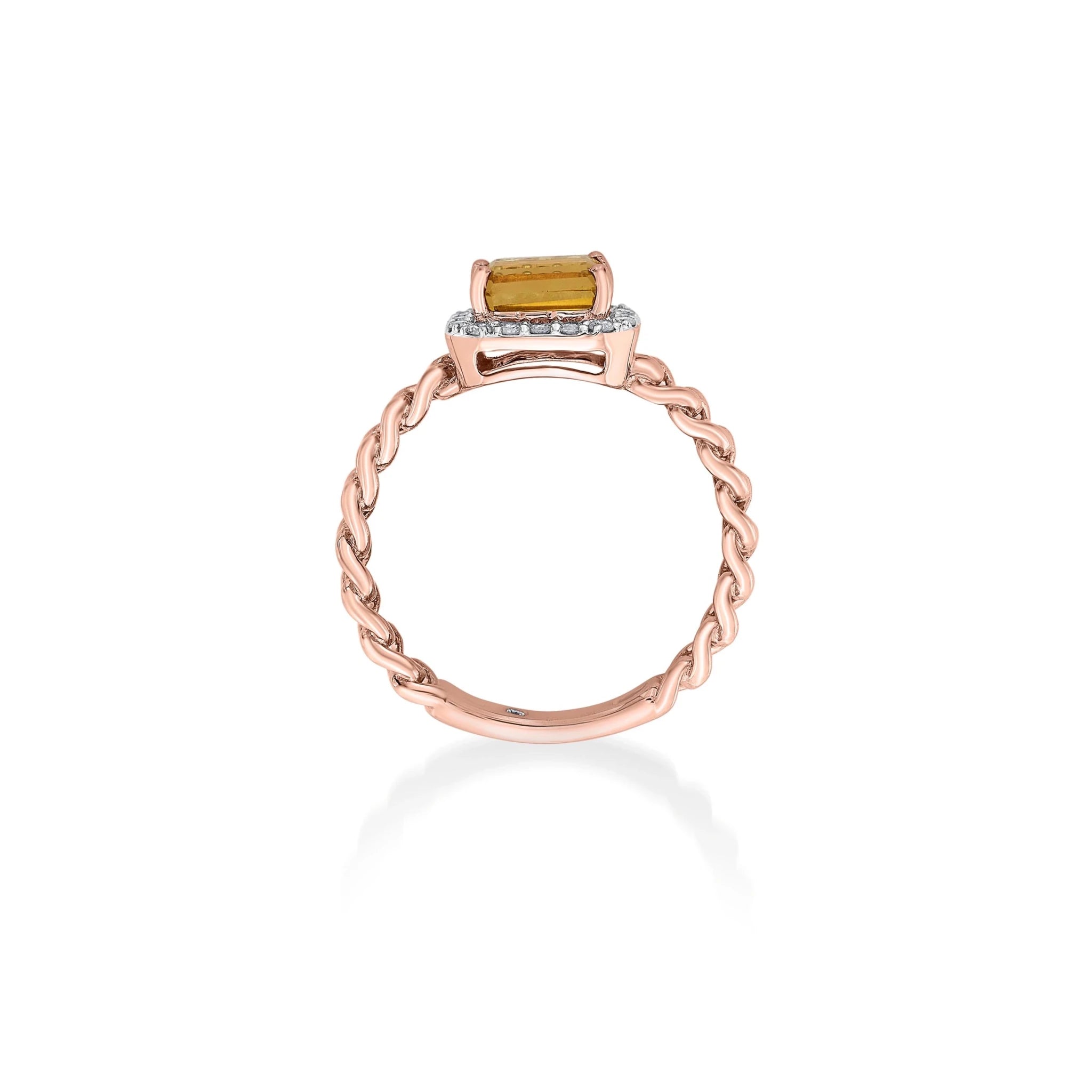 Color Pop Elegant Halo Accent Ring - Zen Diamond India