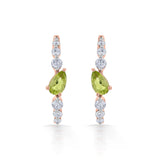 Color Pop Peridot Verdant Drop Earrings - Zen Diamond India