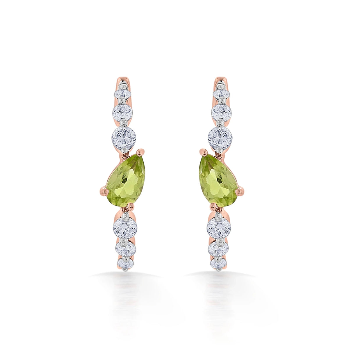Color Pop Peridot Verdant Drop Earrings - Zen Diamond India