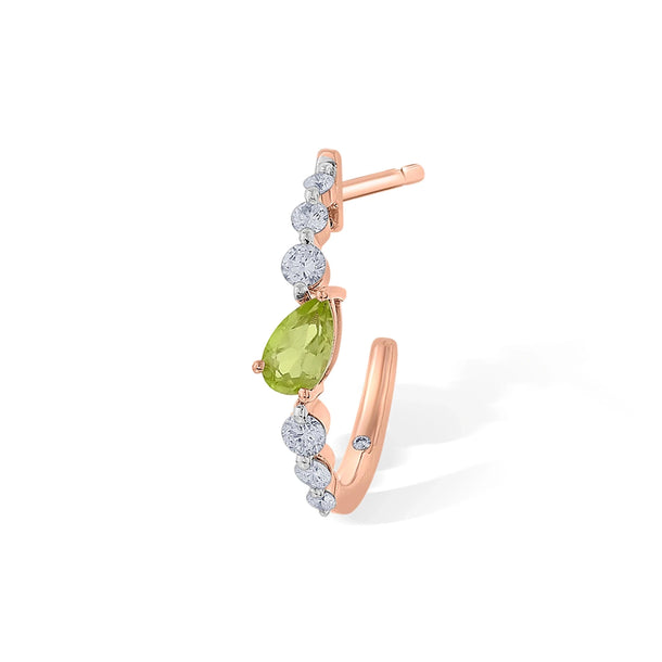 Color Pop Peridot Verdant Drop Earrings - Zen Diamond India