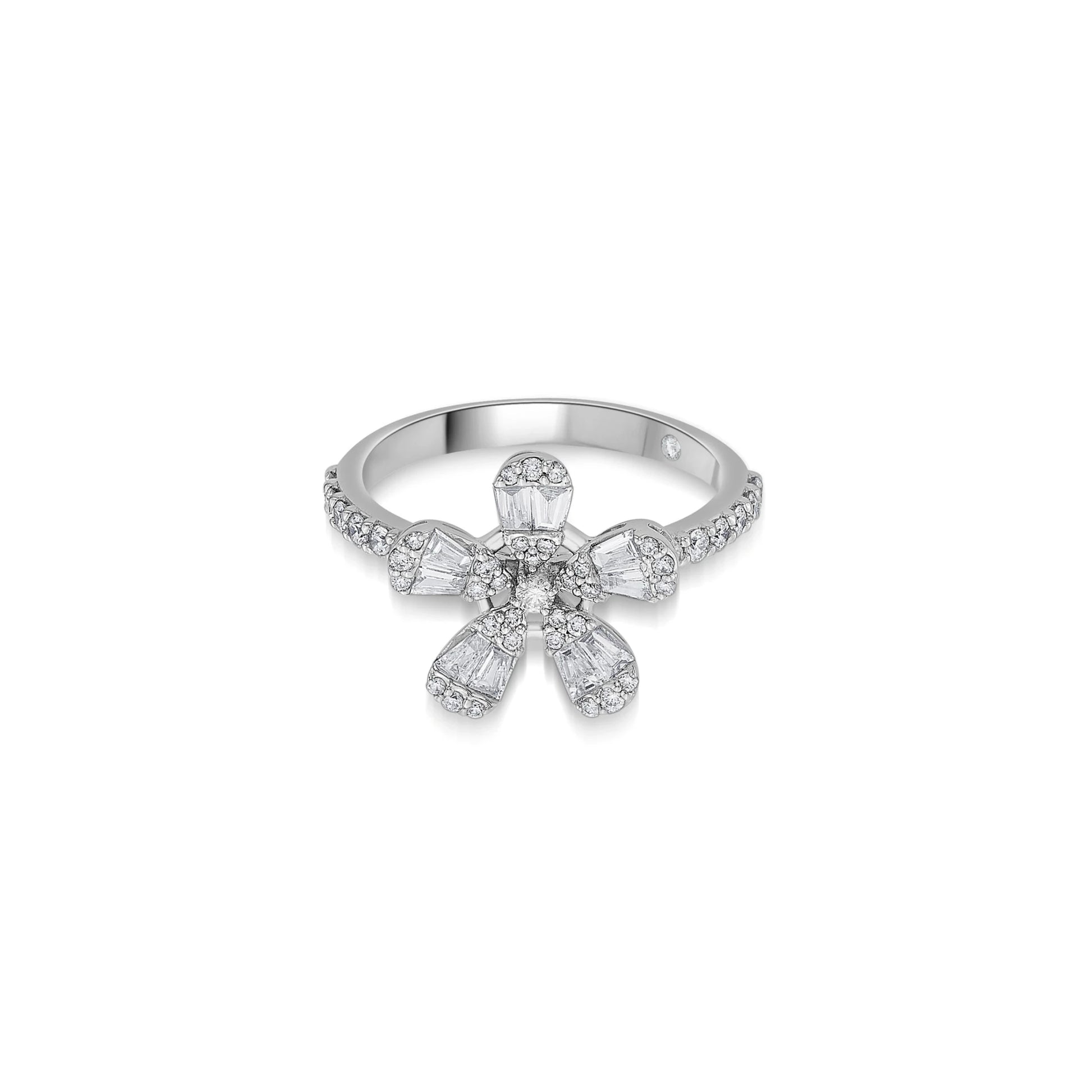 Classic Radiant Petal Ring - Zen Diamond India